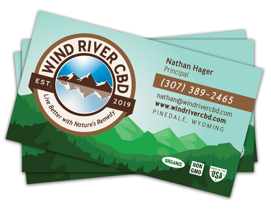 Wind River CBD Business Cards