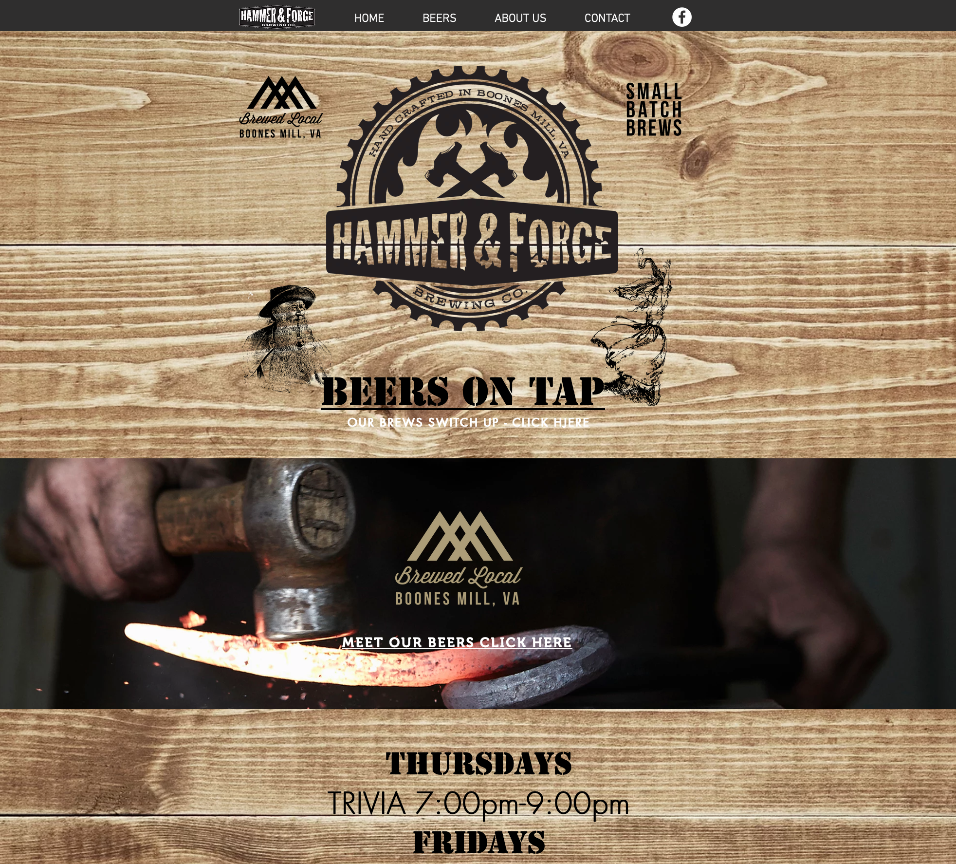 Hammer and Forge Brewing Website