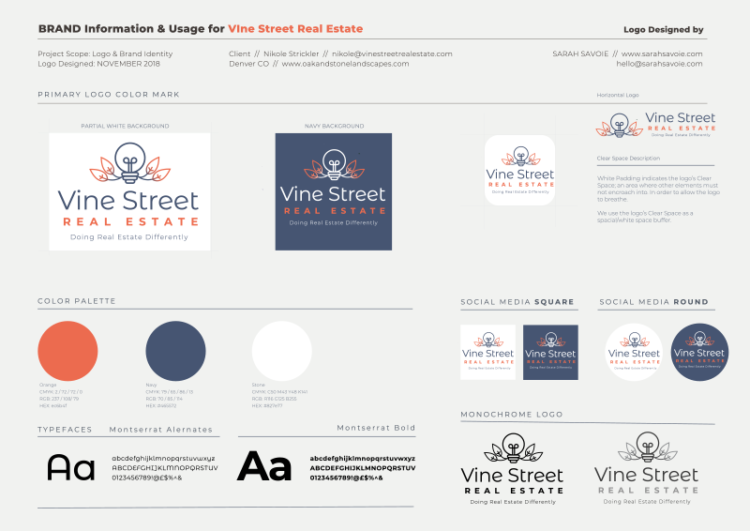 Vine Street Real Estate Brand Template