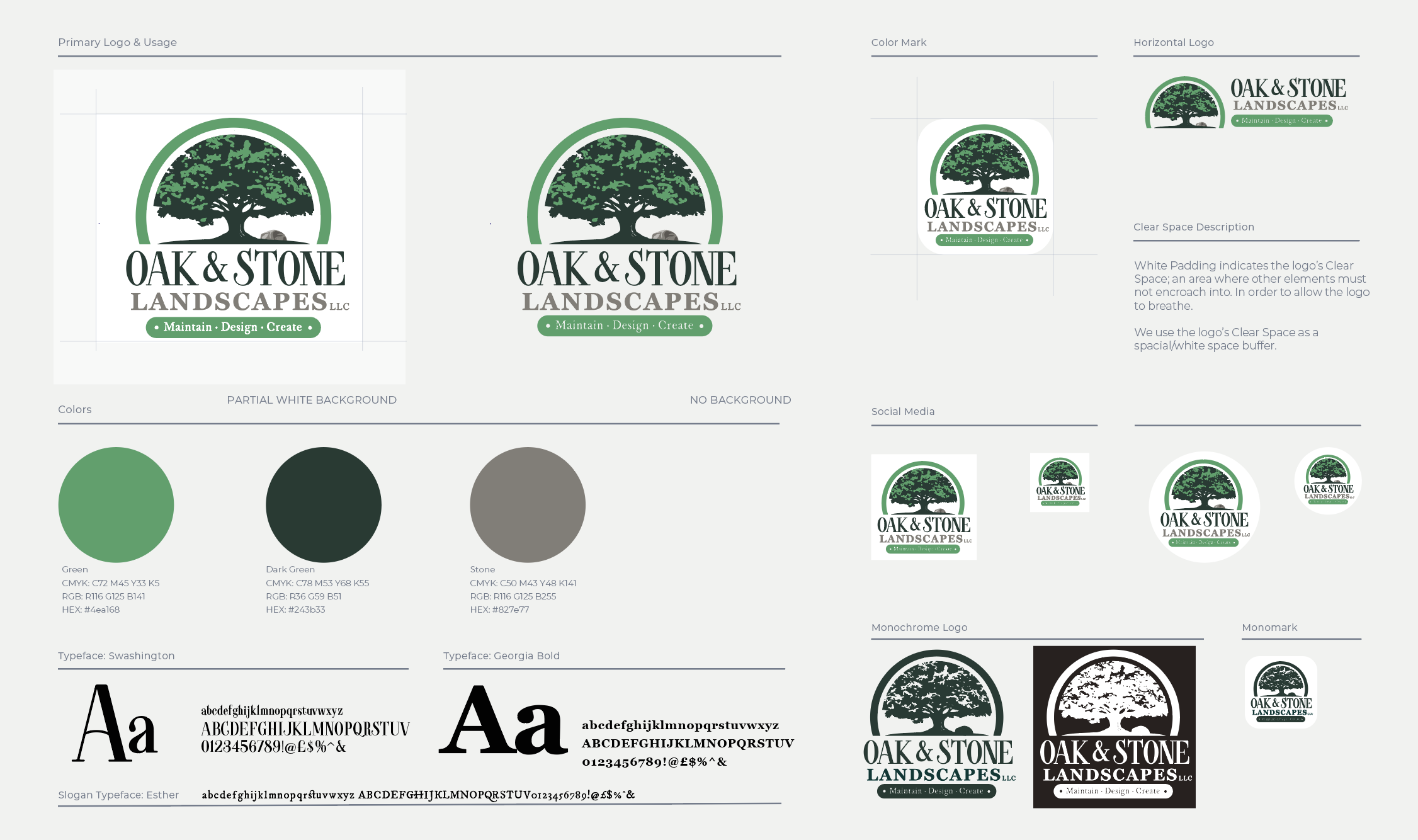 Oak & Stone Landscaping Brand Profile